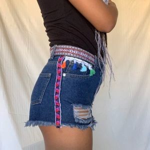 Designed Denim Shorts